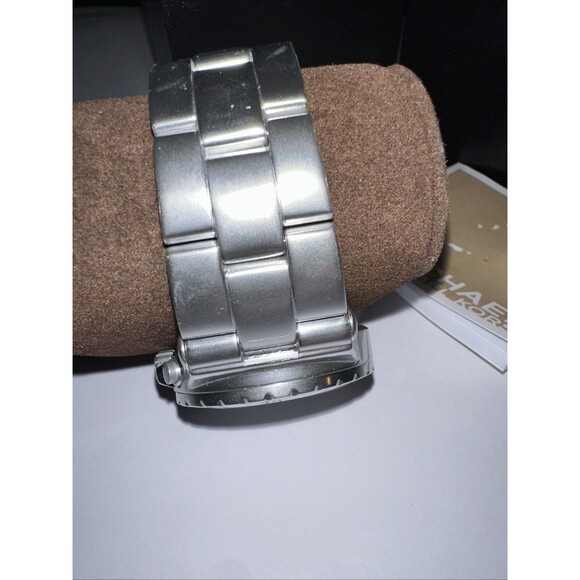 NWT MICHAEL KORS BEL AIRE SILVER TONE CHRONOGRAPH BRACELET WATCH MK5462 With Box - Picture 6 of 16